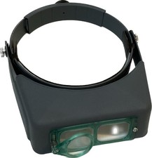 Donegan Optical Company OptiVisor Headband Magnifier w/extra magnif. attachment