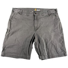 Carhartt Work Shorts Mens Size 44 Gray Canvas Rugged Durable Outdoor Relaxed Fit