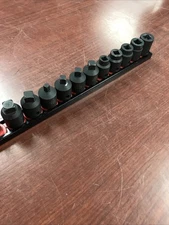 Matco Tools 11pc 3/8" Drive SAE ADV Impact Pipe Plug Socket Set Sbp114v