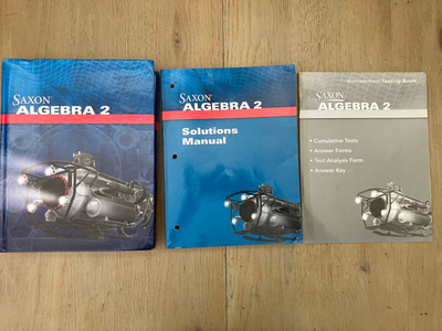 Math Curriculum: Saxon Algebra 2 Bundle (Textbook, Solutions Manual, Homeschool 