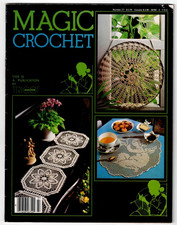 Magic Crochet Pattern Magazine Number 27 October 1983 Doilies Suncatcher Peacock