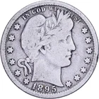 [#639319] United States, Quarter, Barber, 1895, U.S. Mint, Silver, VF, KM:114