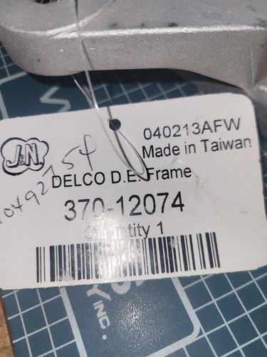 370-12074 Frame DE Alternator - Picture 2 of 4