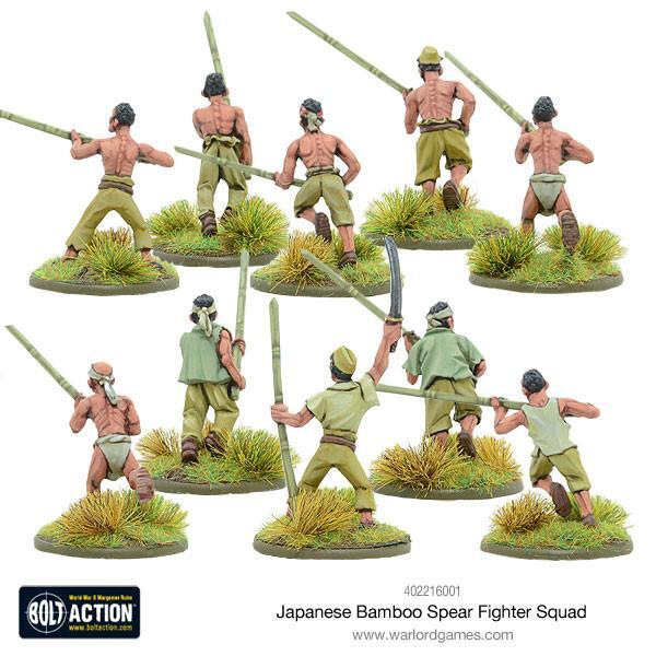 Thumbnail - Japanese Bamboo Spear Fighter Squad, Japan, Bolt Action Ww2, Warlord