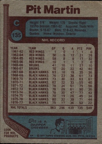 1977-78 TOPPS NHL Card Set Break #1-#264 — You Choose! Rookies, Stars & Commons - Picture 137 of 315