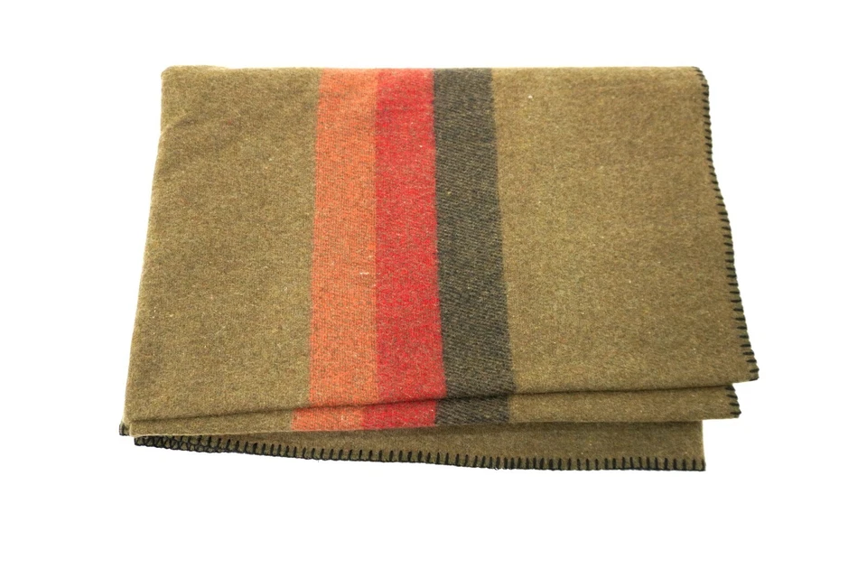 Original German Army Wool Blanket High Quality Thick Surplus Military Issue - Image 3 of 4