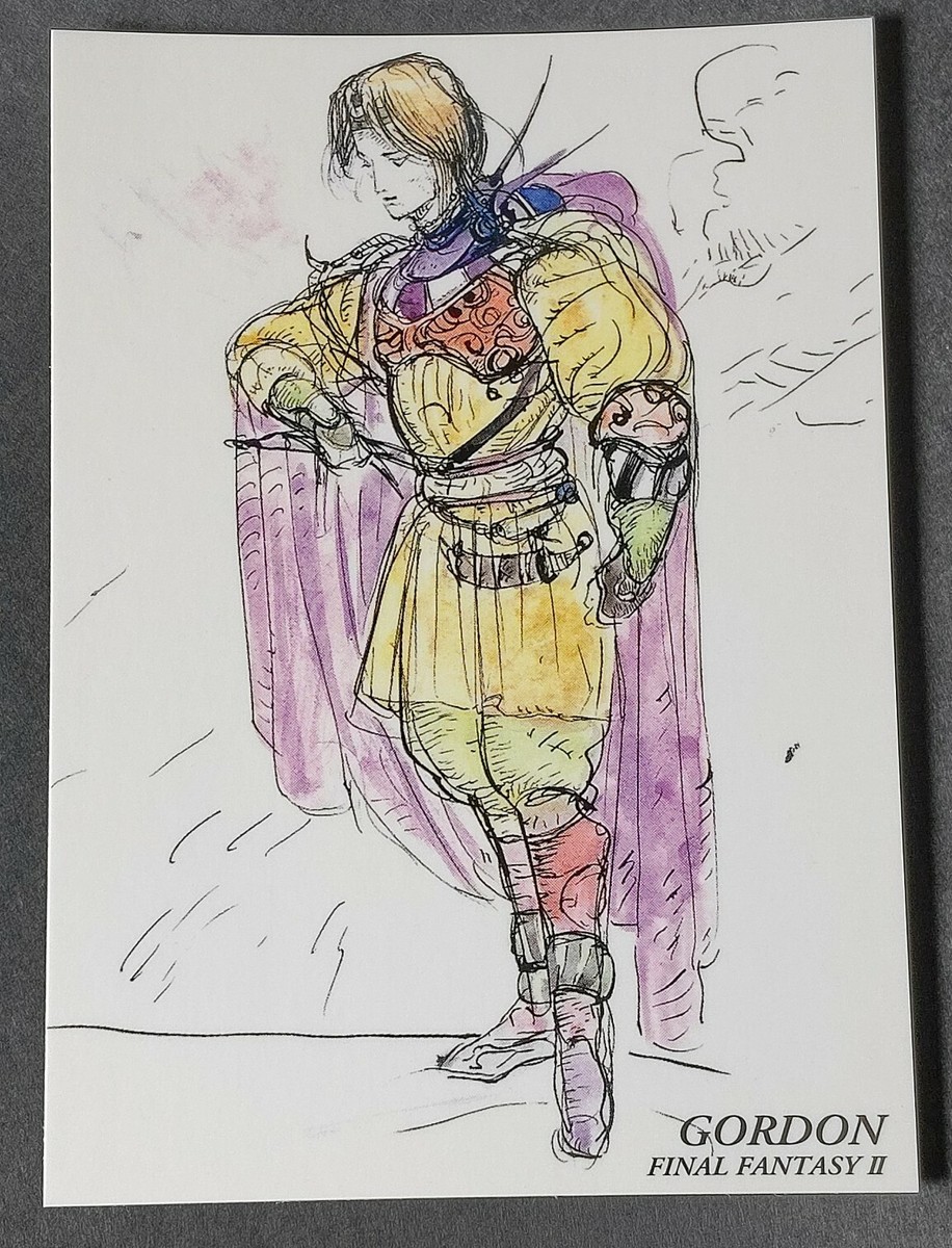 Gordon Final Fantasy 2 Art Museum Card 1st Ed #155 Square