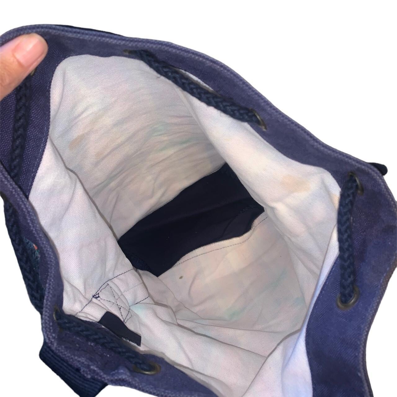 Rainbow Striped Drawstring Backpack - image 3