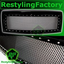 09-14 Ford F150 Chrome Rivet Studdedgloss Black Mesh Grilleshell Fxstxxlxlt