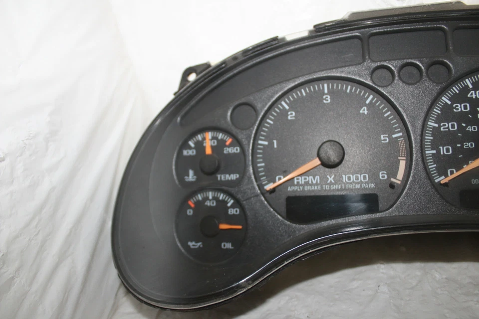 Cuadro de instrumentos velocímetro 01-05 Blazer/Sonoma/Jimmy/S10/S15 251.687 millas Foto 3 de 4