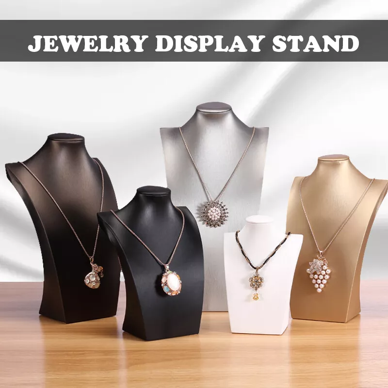 Showcase Necklace Holder Pendant Chain Jewelry Neck Bust Display Stand  Elegant