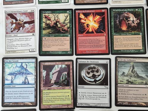 Aus einer Auflösung: alte Magic Karten mit leere Mirrodin Deck Box als Konvolut - Bild 6 von 18