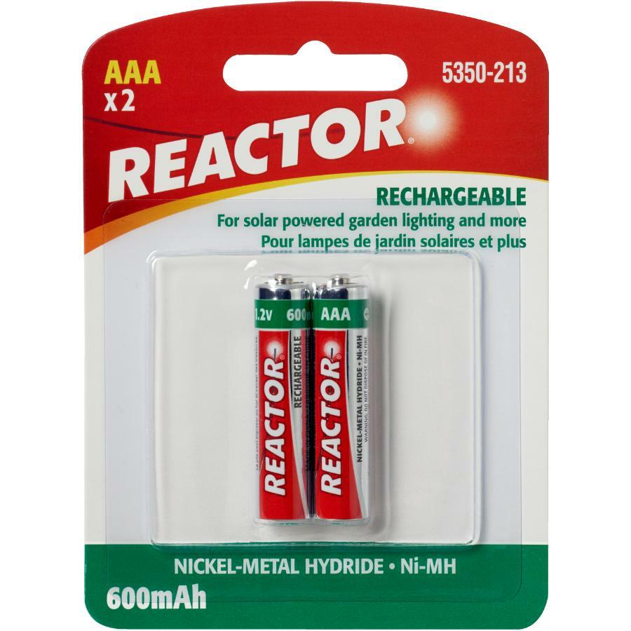 Solar Rechargeable AAA Batteries - 2 pack-image