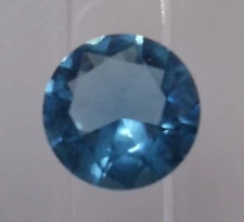 MAN MADE BLUE TOPAZ 9 MM ROUND CUT BEAUTIFUL COLOR AAA