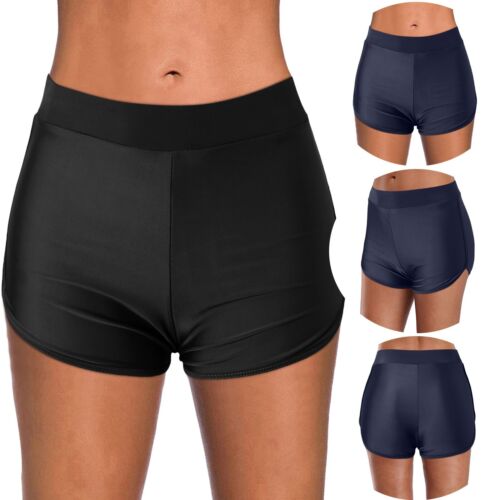 Women High Waisted Bikini Swim Pants Shorts Bottom Swimsuit Swimwear Bathing