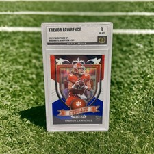 2021 Panini Prizm Draft Picks - Trevor Lawrence Red White Blue Rookie Crusade RC