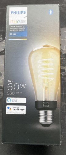 White Ambiance Dimmable Smart Filament ST19, Warm-White to Cool-White LED NIB - Picture 1 of 4