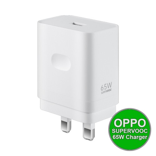 Genuine OPPO SuperVooc 65Watt Charger Fast Rapid 3 Pin UK Mains Plug No Cable - 第 18/36 張圖片
