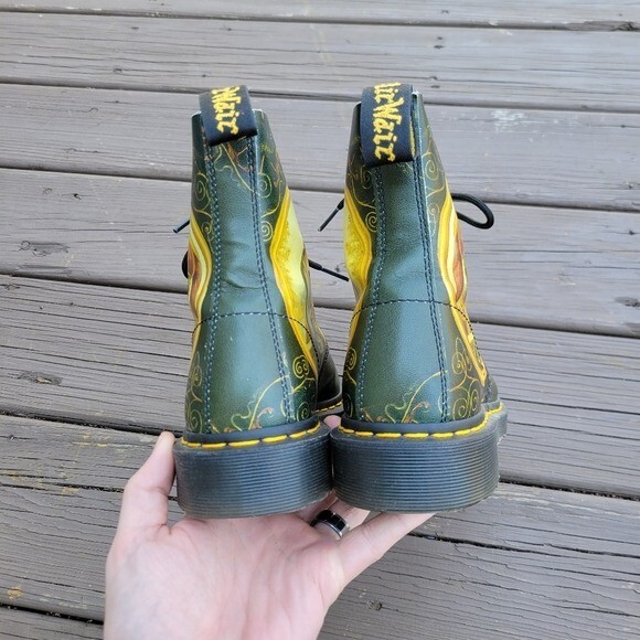 Dr Martens Giovanni Di Paolo Green Leather Museum Collection 