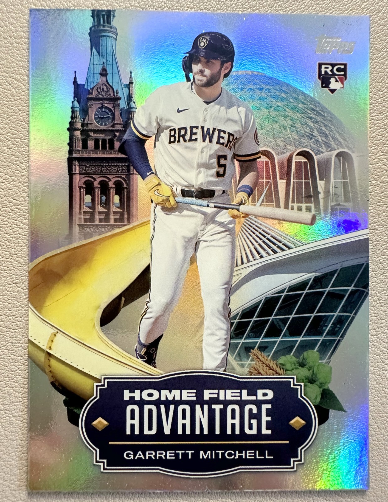 2023 TOPPS UPDATE GARRETT MITCHELL HOME FIELD ADVANTAGE INSERT BREWERS ROOKIE