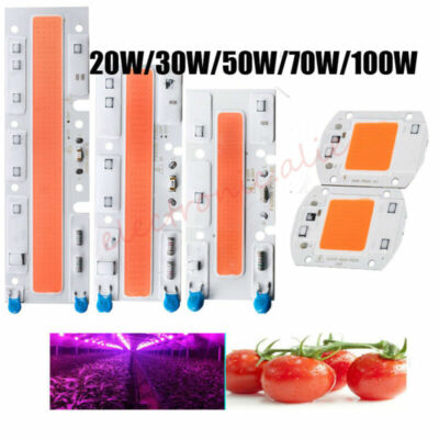 50W 100W Full Spectrum LED COB Chip Grow Light Plant Growing Lamp Bulb ...