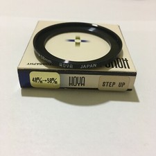 HIGH QUALITY VINTAGE HOYA 48-58MM STEP UP FILTER RING MADE IN JAPAN IN ITS BOX