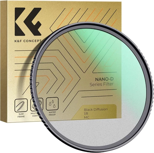 K&F Concept Black Mist 1/4 Filter Mist Cinematic Effect Filter Waterproof NANO-D