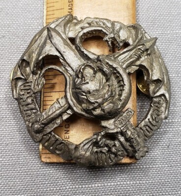 Vintage Renaissance Festival Guild Pin Barbarians Horde Lundegaard Armory H42
