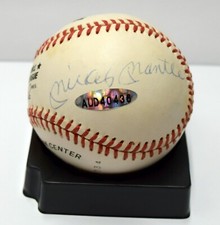 MICKEY MANTLE WILLIE MAYS DUKE SNIDER SIGNED AUTO AUTOGRAPH BASEBALL BALL UDA 
