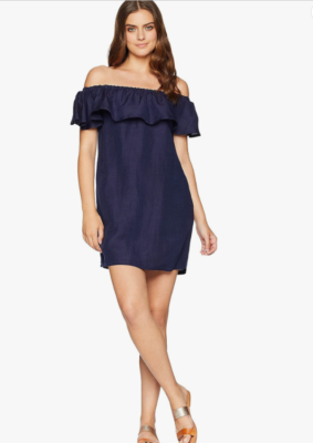 tommy bahama off the shoulder ruffle dress Island Cays Cabana Off-the-Shoulder Coverup Dress