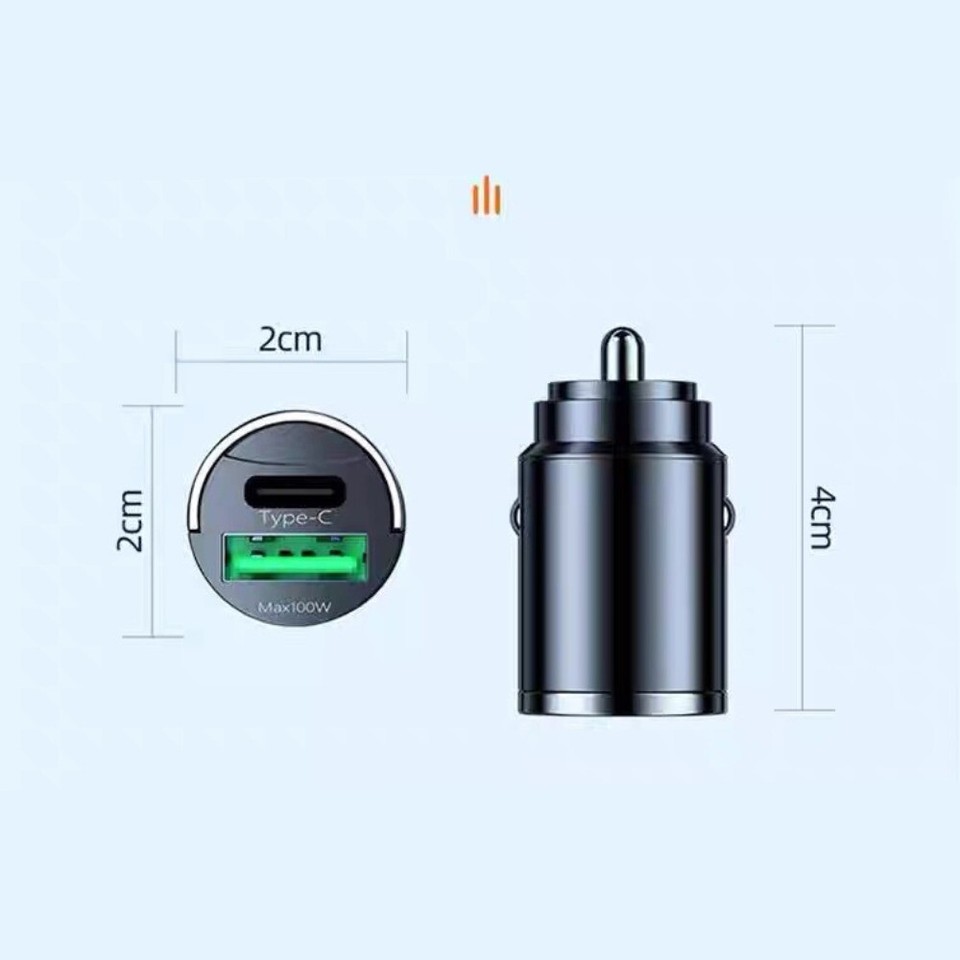 Mini Phone Charger 100W Charger Socket Durable Car Charger eBay