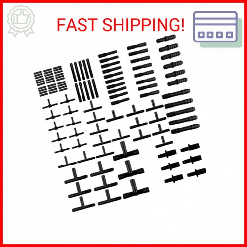 113 Pieces Vacuum Connector Assortment,Automotive Vacuum Tubing Hose