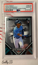 GEM MT 10 💎 JULIO RODRIGUEZ RC 2022 FINEST DESIGN VARIATION #FRD-JR PSA Pop 1!