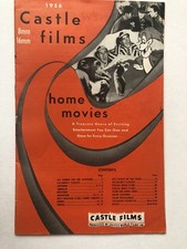 1956 Castle Films 8mm 16mm Film Catalog w/ Woody Woodpecker and More 