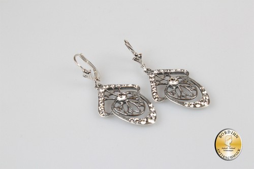 Orecchini Argento Sterling Gioielli con Strass Orecchini Vintage Donna Regalo - Foto 4 di 6