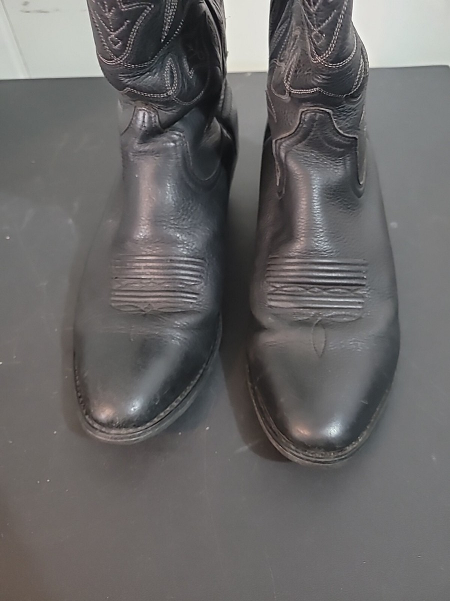 Ariat Heritage Western Boot R Toe- Black Mens Size 9 B  display picture 3