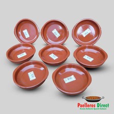 Set of 8 x 14cm Spanish Terracotta Tapas Dishes / Cazuelas