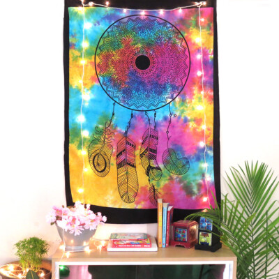 Multicolor Dream Catcher Poster Tapestry Bohemian Mandala Wall Hanging Poster