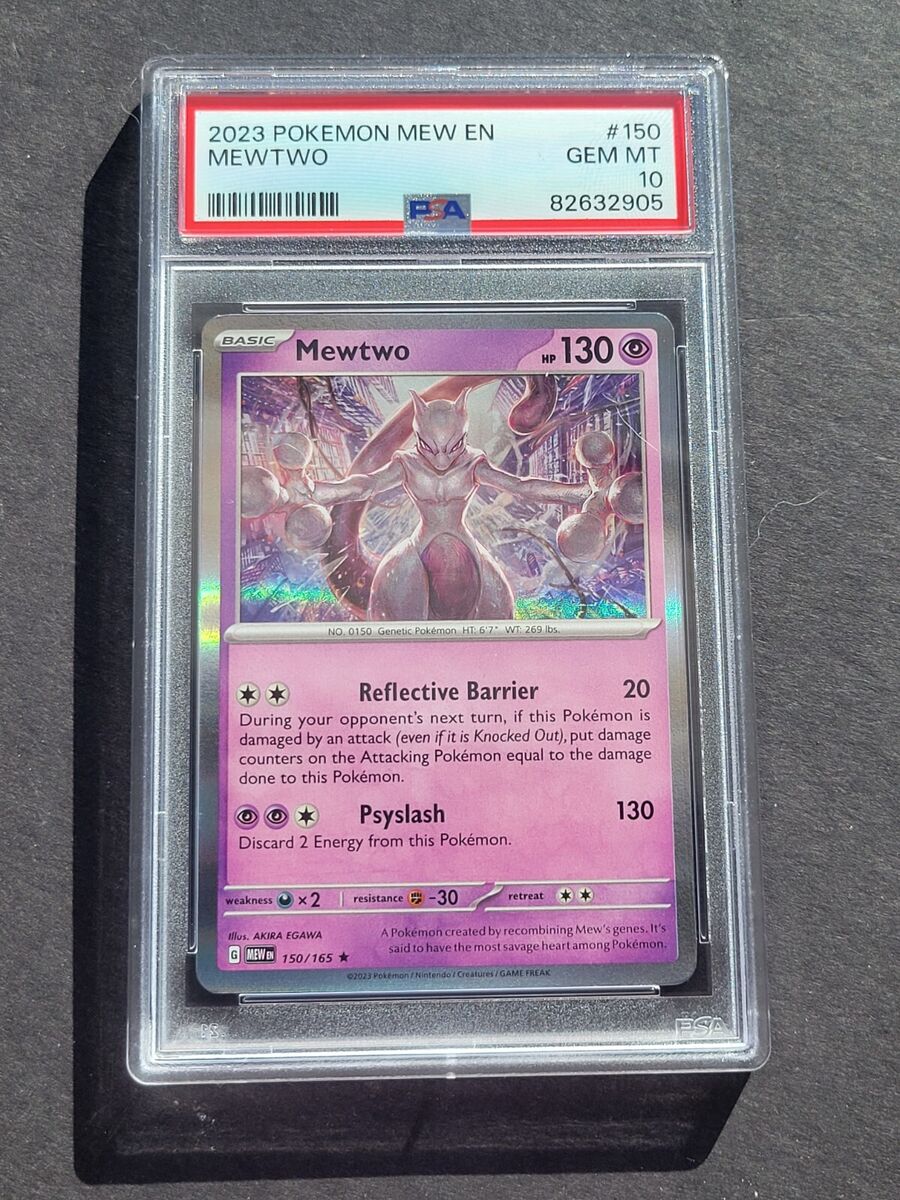PSA 10 MEWTWO 150/165 - SCARLET & VIOLET 151 MEW EN HOLO PSA 10 MEWTWO 150/165 - SCARLET & VIOLET 151 MEW EN HOLO