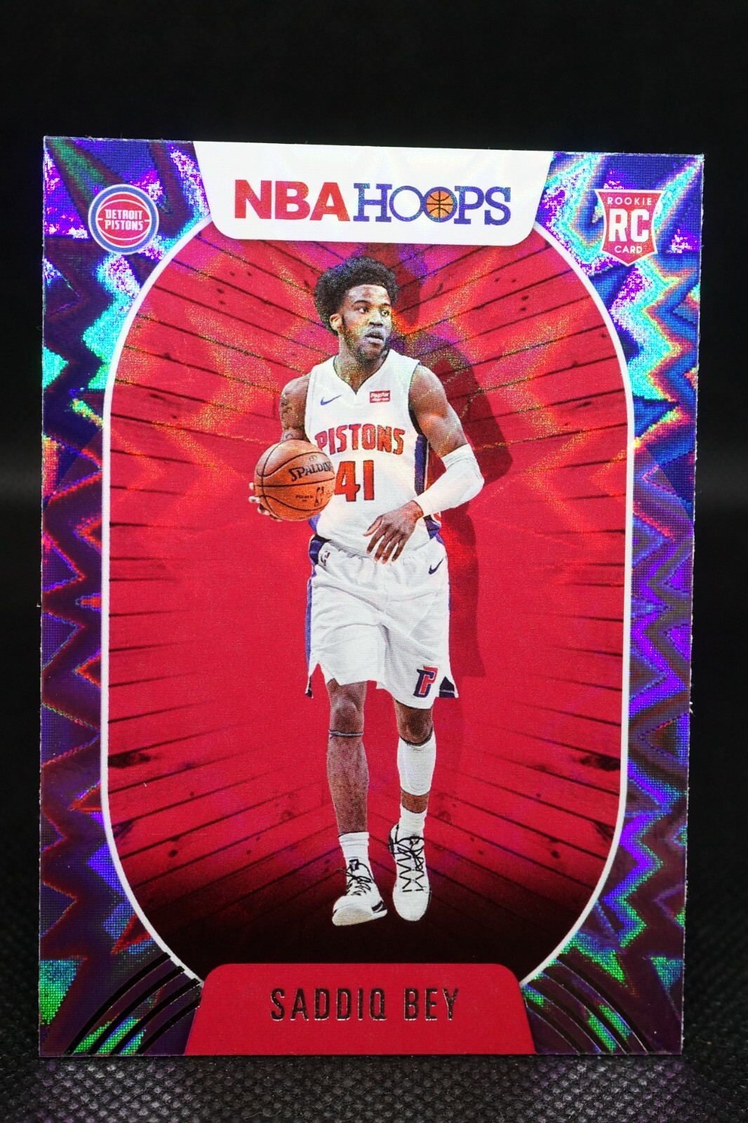 2020 NBA Panini NBA Hoops Saddiq Bey Purple Explosion MEGA BOX #237 ROOKIE RC