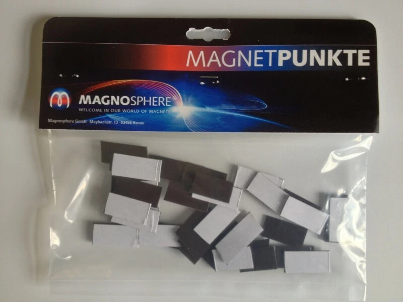 300 x Magnetplättchen selbstklebend 11 x 25 x 1,2mm - Magnetpunkte - Bild 3 von 3