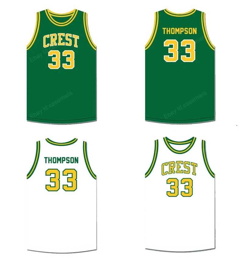 Retro David Thompson #33 High School Jersey Stitched Custom Name Number 2  Colors | eBay