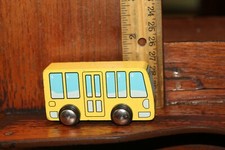 Wooden Toy Bus Brio Size for Toy Trains