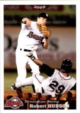 2008 Birmingham Barons Grandstand #11 Robert Hudson Redlands California CA Card