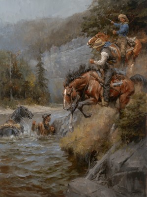 The Hunted by Andy Thomas - Paper Giclee Ltd Ed Artist Proof 50 18x24