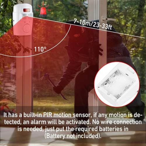 1-4X PIR Wireless Motion Sensor Alarm Remote Controls Home Shed Garage Security - Picture 18 of 24