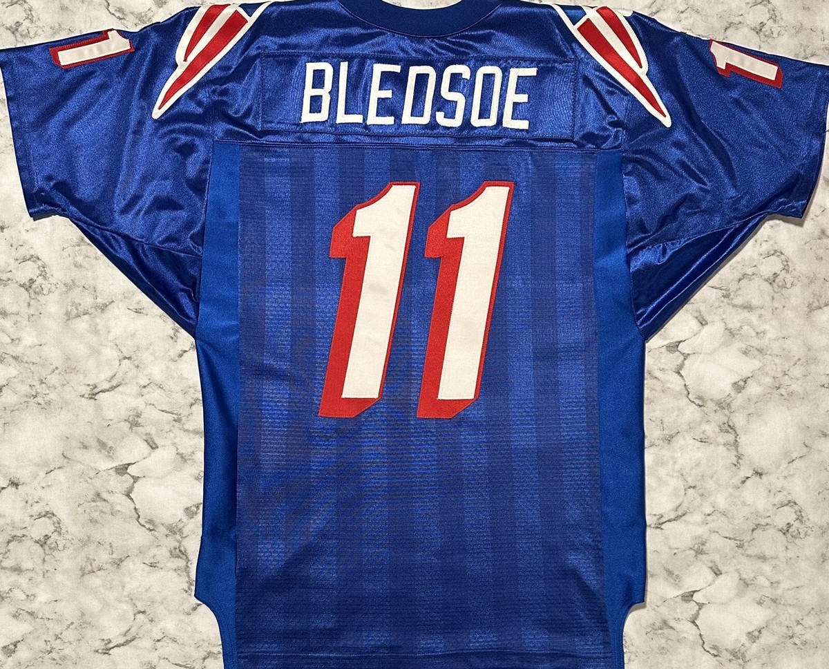 90s NFL patriots BLEDSOE USA製 ゲームシャツ 90s NFL patriots BLEDSOE USA製 ゲームシャツ - メルカリ
