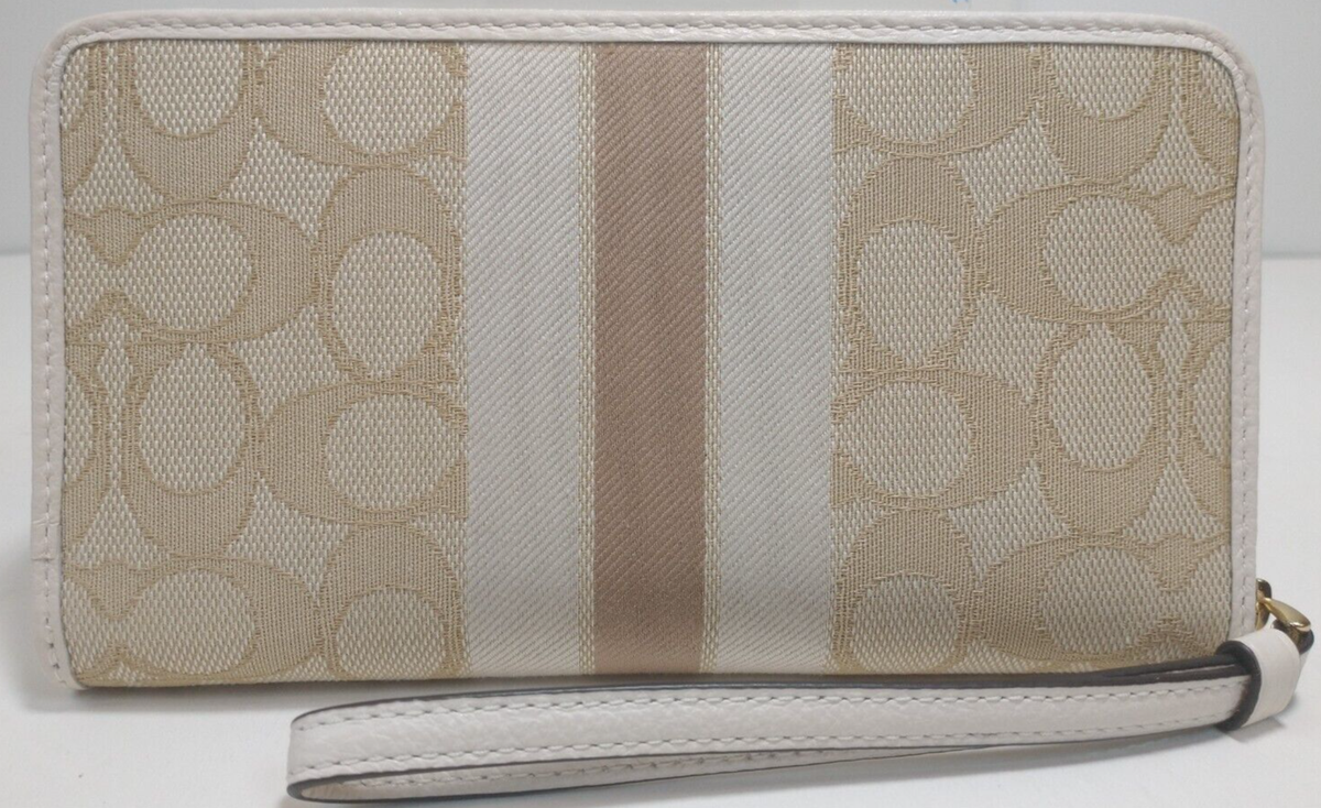 Coach Dempsey 9073 Large Phone Wallet Signature Jacquard Light 