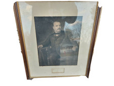president Grover Cleveland  autograph photo gravure
