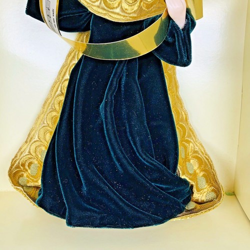 Vintage Koestel Wax Angel 11" in Box VELVET DARK GREEN GOLD SHEET MUSIC - RARE - 第 4/12 張圖片